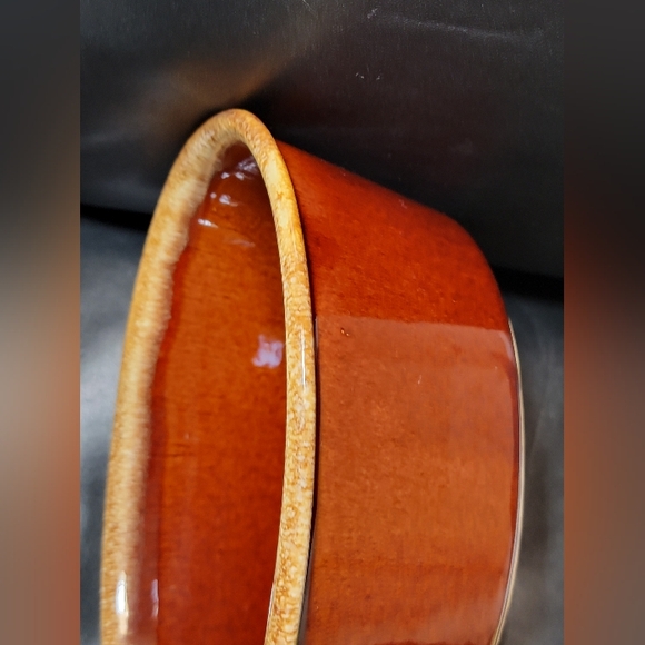 Vintage Pottery Hull USA Oven Proof Brown Drip 10" x 7" Oval Casserole Dish EUC - Picture 7 of 17